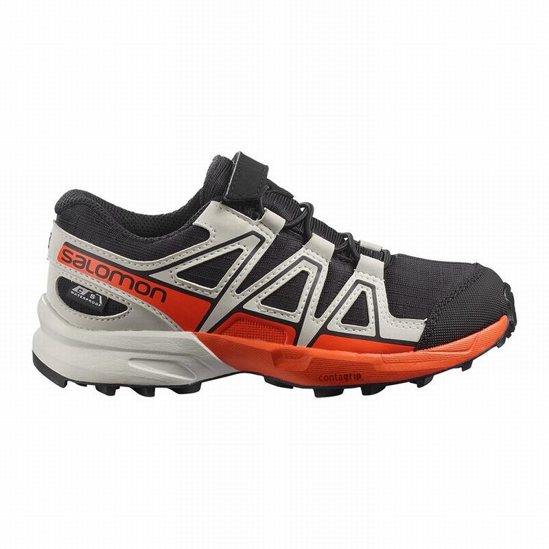 Salomon SPEEDCROSS CLIMASALOMON™ WATERPROOF Zapatillas Trail Running Niños - Negras / Rosas - Colomb